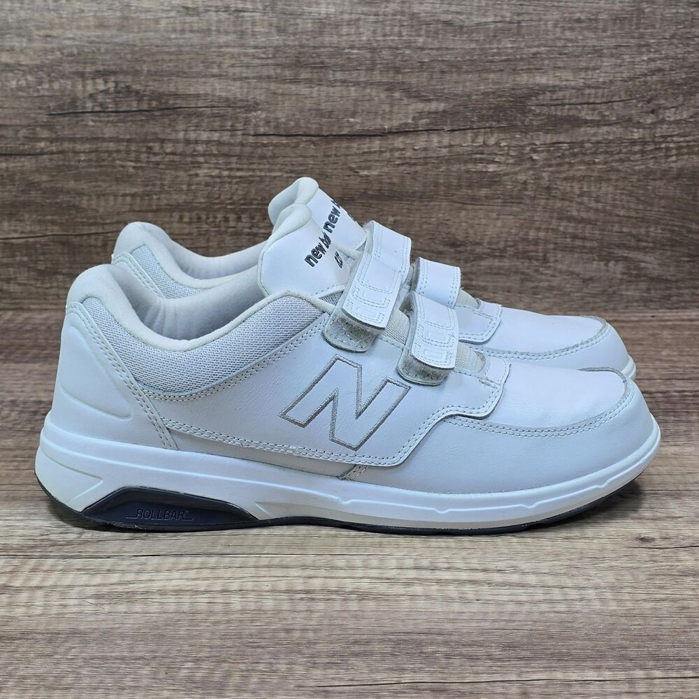 New Balance 813 Men's Size 9 D White Leather Walking Shoes (MW813HWT)